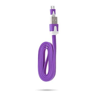 Cable Chargeur pour Manette XBox One USB / Micro USB 1m Noodle Universel Connecteur (VIOLET)