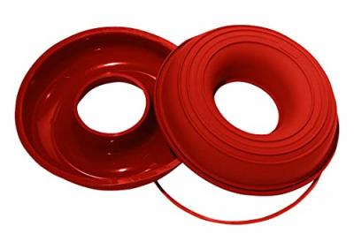 Moule &agrave; savarin en silicone 24 cm - Silikomart - Orange - Silicone