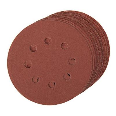 Lot de 10 disques abrasifs auto-agrippants perfor&eacute;s 125&nbsp;mm Silverline