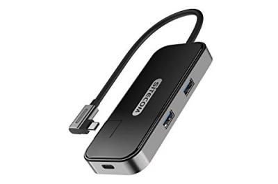 Adaptateur Multiport USB 3.1 PD C - 2xUSB-A 3.1/1xUSB-C/HDMI/LAN CN-394 - Neuf