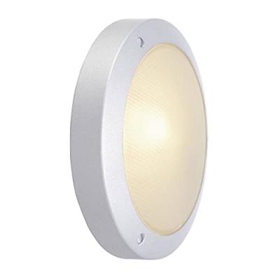 Bulan applique, ronde, gris argent, e14, max. 60w, verre satin&eacute;