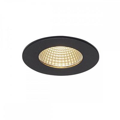 SLV Patta-I lampe encastrable LED ronde, noir mat