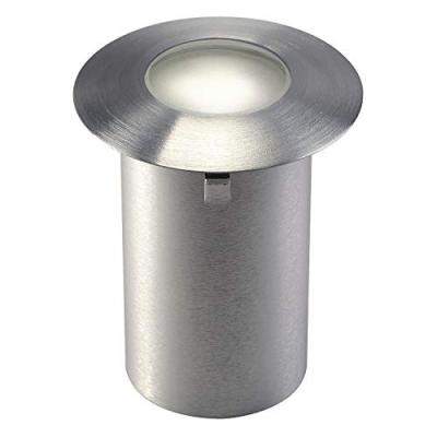 Spot LED ext&eacute;rieur encastrable LED int&eacute;gr&eacute;e SLV 227462 blanc chaud 0.3 W acier inoxydable