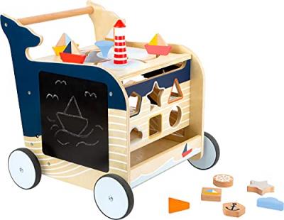 Small Foot 11608 - Chariot de marche Baleine