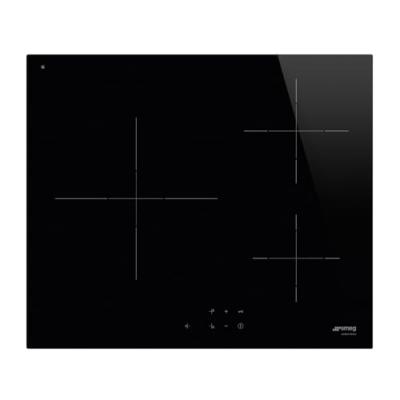 Plaque de cuisson induction 3 foyers - coloris noir - l.60 x P.51,5 x H.5,6 cm - Smeg SI2631D