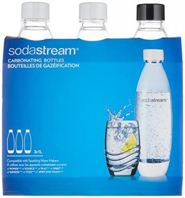 Bouteille fusible en plastique tripack 1l