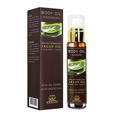Huile Corporelle Nourrissante argan &agrave; l'aloe vera et carotte 50 ml