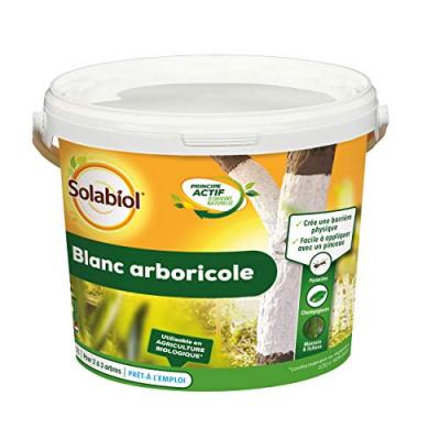 Blanc arboricole seau - SOLABIOL - 3 L - Pour prot&eacute;ger les troncs des arbres fruitiers