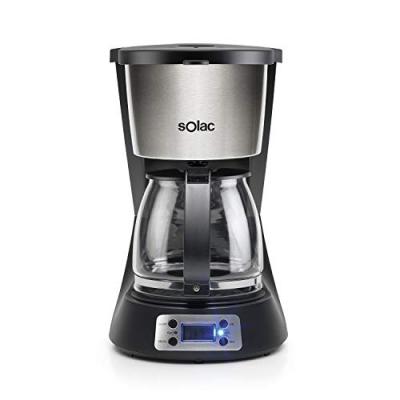 Cafetiere CF4031 S92011300 1000W 1.5L Filtre Amovible Programmable Arr&ecirc;t Automatique Inox