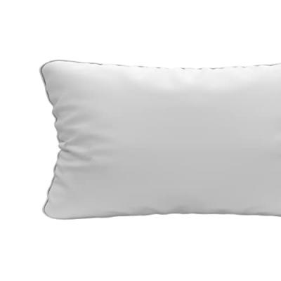 Soleil d'ocre, Traversin Blanc, Nuage, Blanc, 140 cm, Uni, Coton