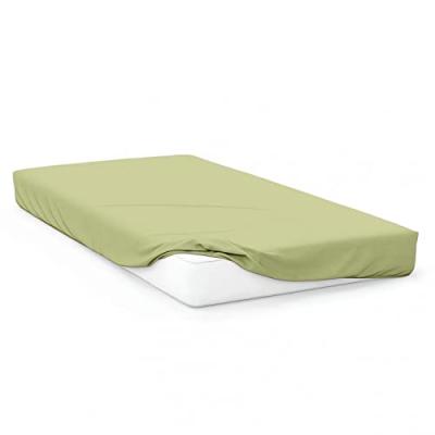 Soleil D Ocre - Drap housse b&eacute;b&eacute; en jersey vert 60x120 cm - Vert