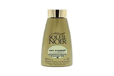 SOLEIL NOIR Lait vitamin&eacute;SPF4 paillet&eacute;or flacon 150ml