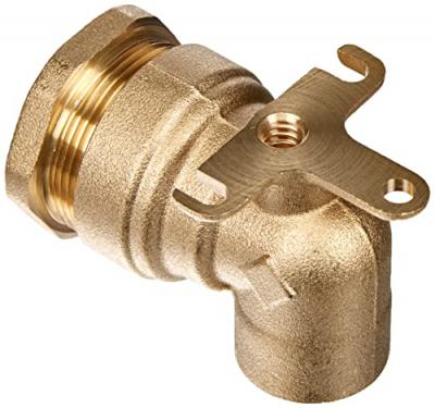 Raccord laiton coud&eacute; applique murale SUMO pour tube PE &Oslash;25 mm - Femelle 1/2