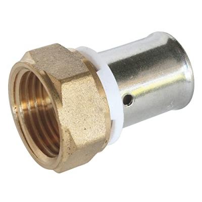 Somatherm - Raccord &agrave; sertir - Femelle 15/21 - per &Oslash;16 - chrome