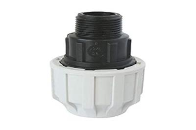 Raccord plastique droit pour tube PE &Oslash;20 mm - M&acirc;le 1/2