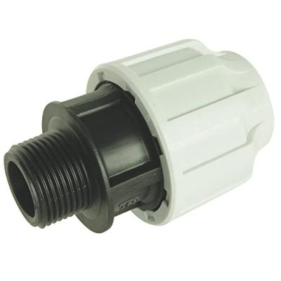 Raccord plastique per - droit m&acirc;le per - &oslash; 32 filetage 1'' - Somatherm