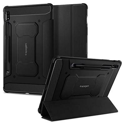 Spigen &Eacute;tui &agrave; rabat Rugged Armor Pro Samsung Galaxy Tab S8 / S7 - Noir