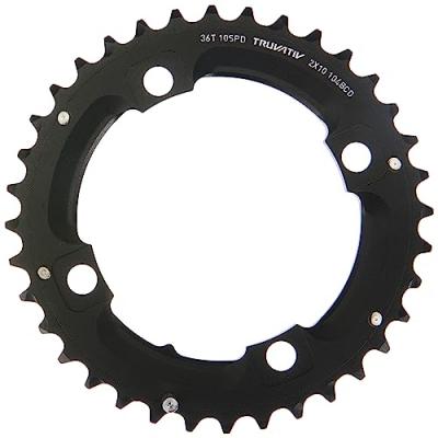 Plateau vtt truvativ s1 104mm al5 long pin noir mate