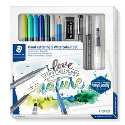 STAEDTLER Kit aquarelle & de calligraphie Watercolor