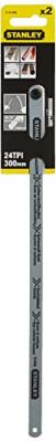 Lame de scie a metaux STANLEY - carte 2 lames flexible lion 10 dents