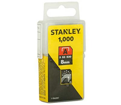 Agrafes type A 8 mm bo&icirc;te de 1000 - STANLEY - 1-TRA205T