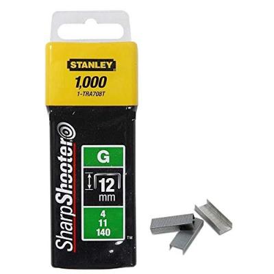 Boite de 1000 Agrafes type G STANLEY - 1-TRA708T - 12 mm