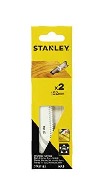 Pack 2 Lames De Scie Sabre 15.2cm Fine Cut Sta21192-Xj Stanley