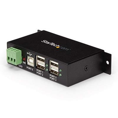 Startech Mountable 4 Port Rugged Usb Hub Noir