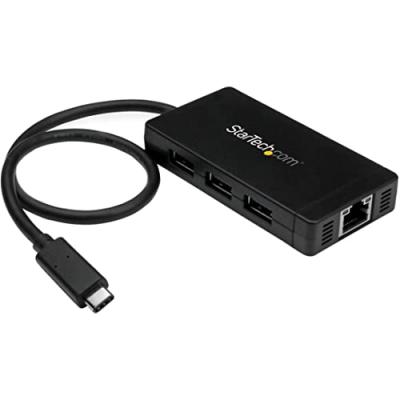 Hub usb 3.0 a 3 ports avec usb type-c et gigabit ethernet HB30C3A1GE