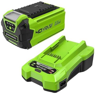 Pack GREENWORKS 40V - 1 batterie 2,0Ah Lithium-ion - 1 Chargeur