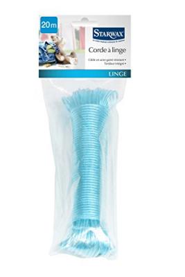 Corde &agrave; linge 20m - bleu - Starwax