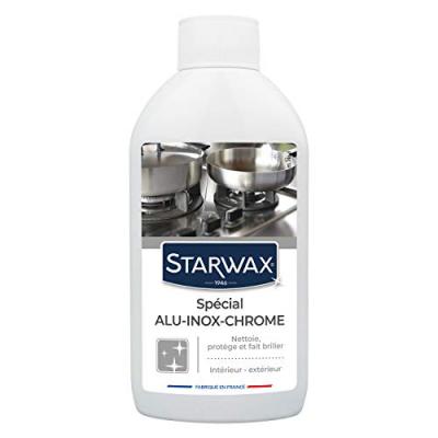 Nettoyant m&eacute;taux sp&eacute;cial alu inox et chrome Starwax 250ml