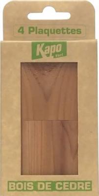 Bois de c&egrave;dre Stop mites Kapo Vert (4 plaquettes)