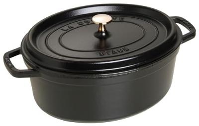 Cocotte en fonte STAUB Ovale 37 cm Noir - 1103725