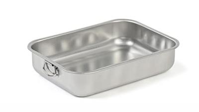 Plat four haut 35x26 inox anti-adh steel pan 11162