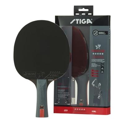 STIGA Prestige 5 &eacute;toiles Raquette de Ping-Pong, Noir/Rouge