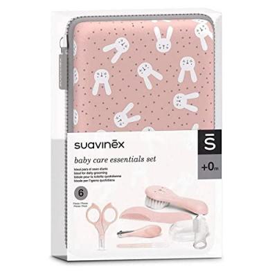 Suavinex Hygge Baby Care Essentials Set Toilette Rose 6uts