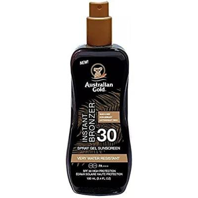 Sunscreen SPF30 spray gel with instant bronzer 237 ml