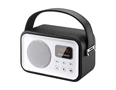 Sunstech Rpbt450bk Digital Radio Blanc,Noir