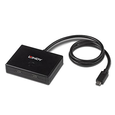 LINDY Switch bidirectionnel USB 3.2 Gen 1 Type C, 2 Ports