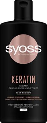 Keratin champ&uacute; cabello encrespado y seco 440 ml