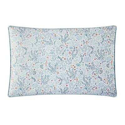 Taie d'oreiller rectangulaire en percale de coton, Sous l'oc&eacute;an, Essix
