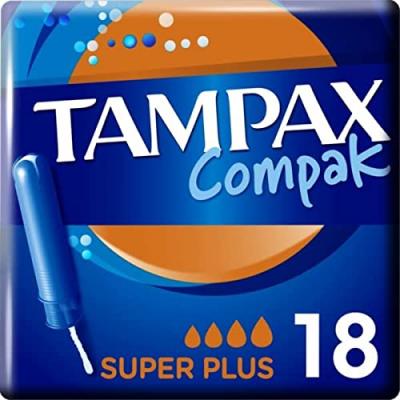 Tampax Compak Tamp&oacute;n Super Plus 18uds