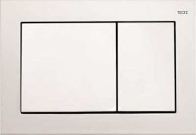 Tece TECEbase Plaque de commande double touche, Blanc (9240700)