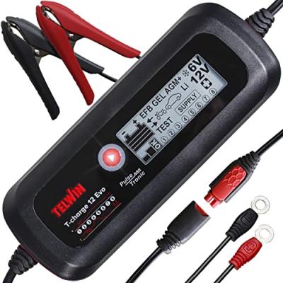 Chargeur de batterie portable telwin t-charge12 evo