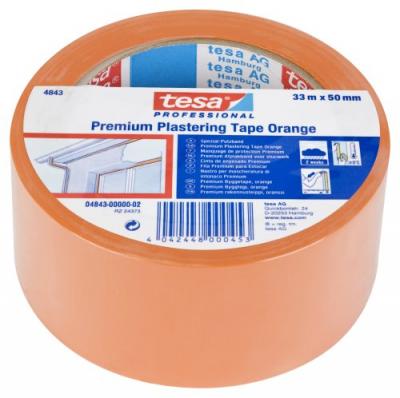 Tesa 1 Ruban Adh&eacute;sif Pvc Orange Pour B&acirc;timent - 4843 - Tesa
