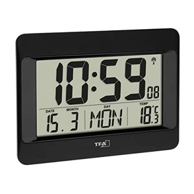 Tfa Dostmann 60.4519.01 Digital Alarm Clock Noir