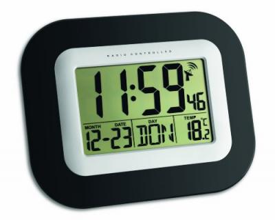 Tfa Dostmann 60.4503 Radio Wall Alarm Clock Noir