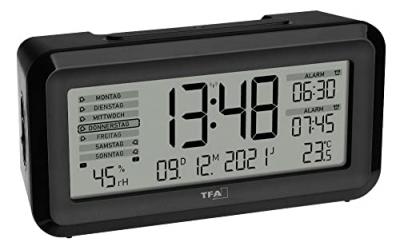 Tfa Digitaler Funk-wecker Raumklima Bk 60.2562.01