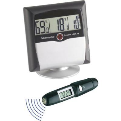 Thermom&egrave;tre Thermohygrom&egrave;tre digital KLIMA CONTROL SET 95.2008 noir